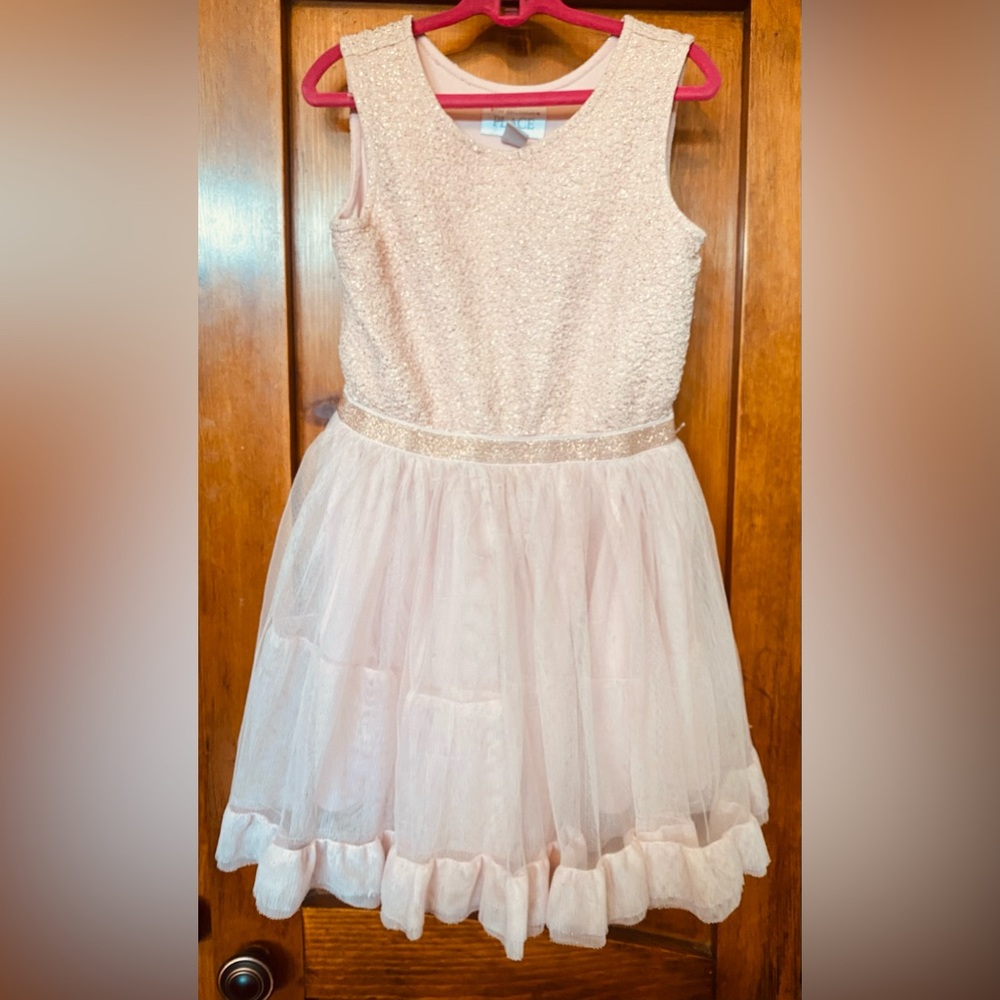 3 for $30 The Children's Place Pink  Tulle dress with gold sparkle